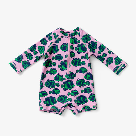 Baby Rashguard Suit Angelfish | Tropical