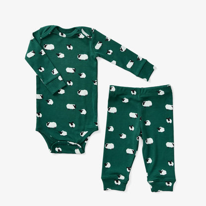 Onesie + Pant Set Sheep | Pine