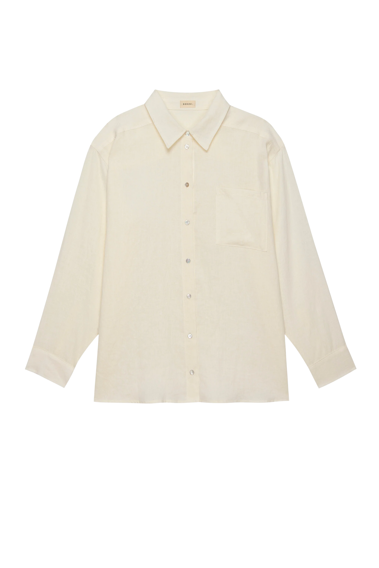 The Linen Relaxed Shirt - Creme