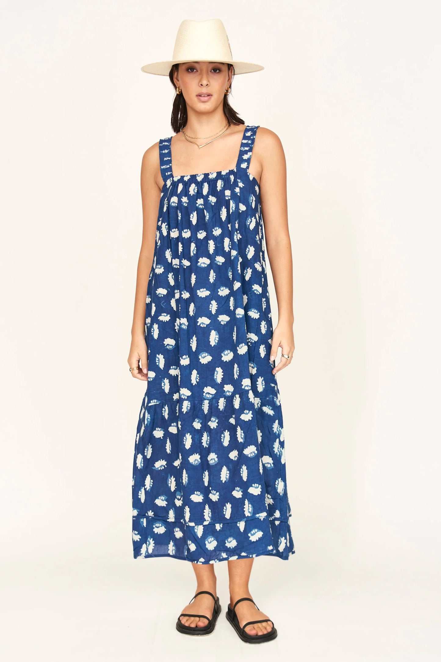 Monaco Dress - Indigo Conch