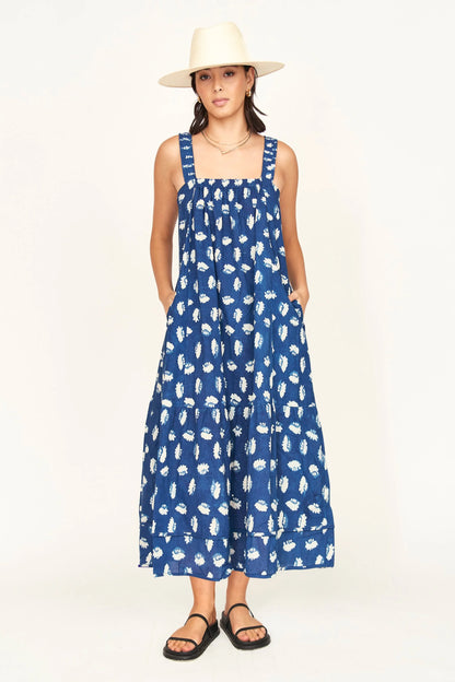 Monaco Dress - Indigo Conch
