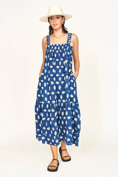 Monaco Dress - Indigo Conch