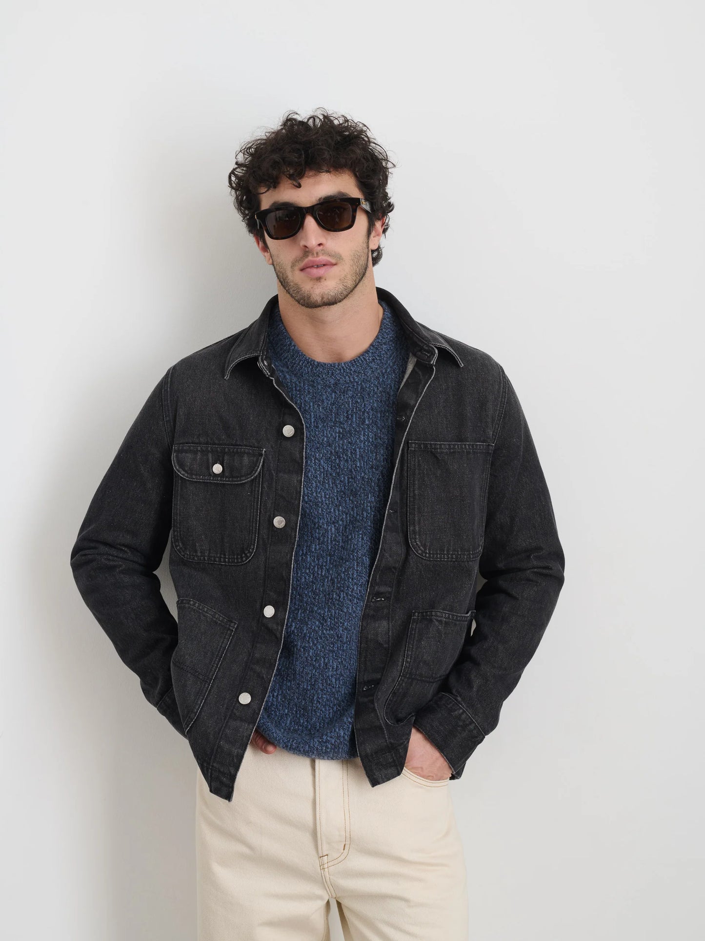 Work Jacket in Vintage Wash Denim