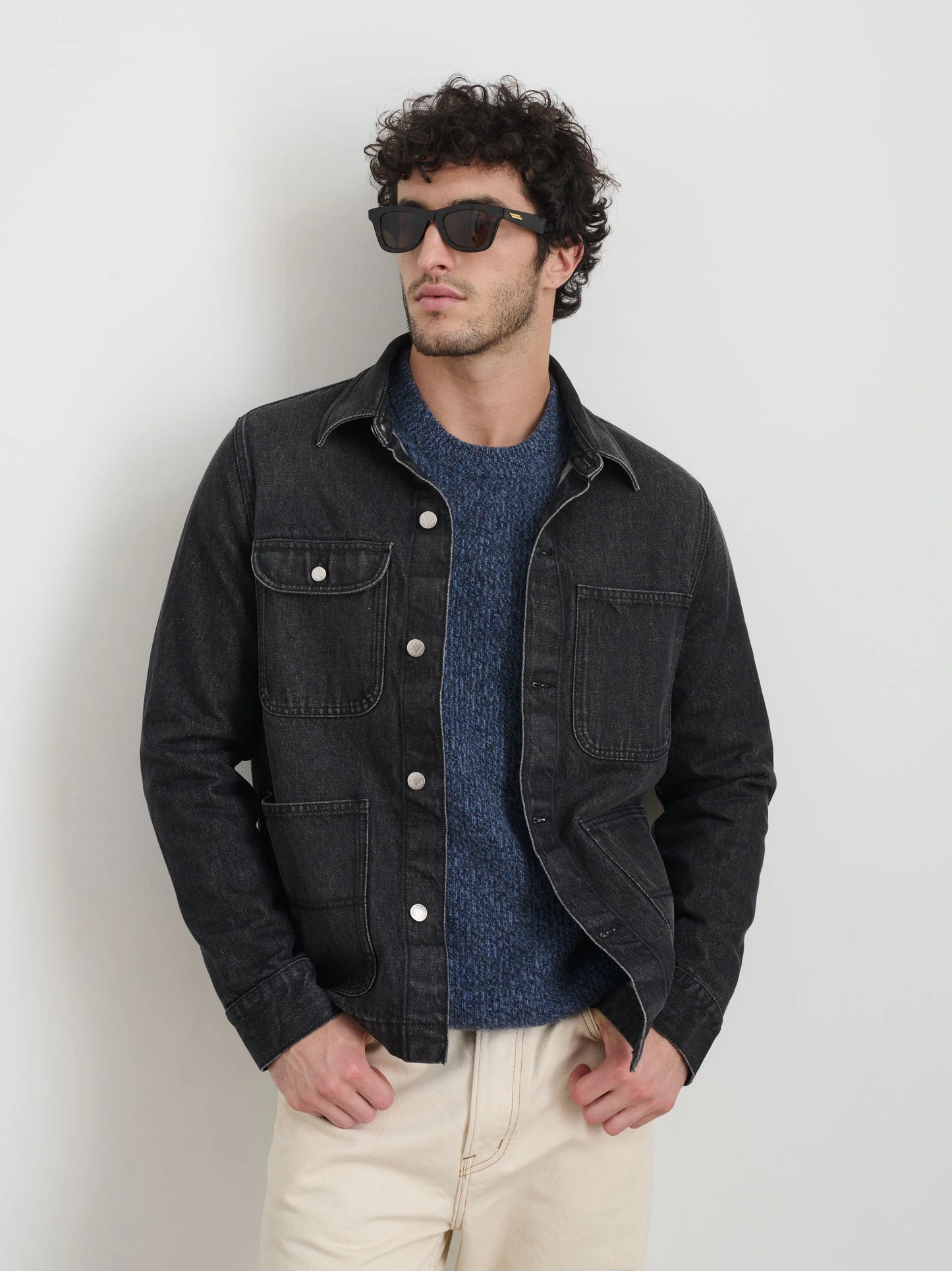 Work Jacket in Vintage Wash Denim