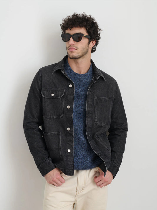 Work Jacket in Vintage Wash Denim