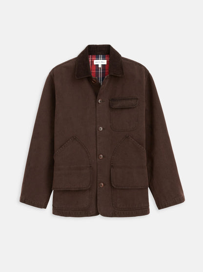 Frontier Jacket in Canvas- Dark Chocolate
