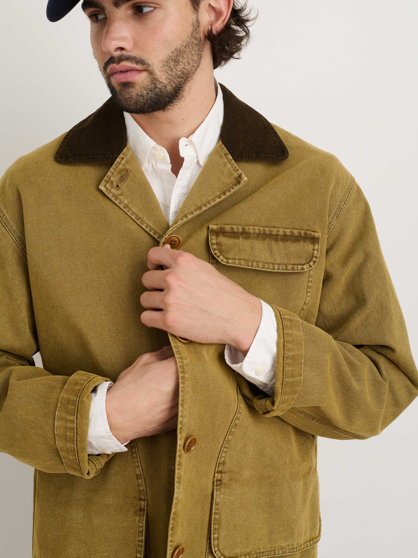 Frontier Jacket in Canvas- Khaki