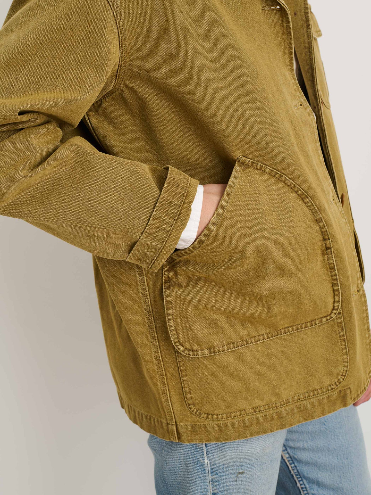 Frontier Jacket in Canvas- Khaki