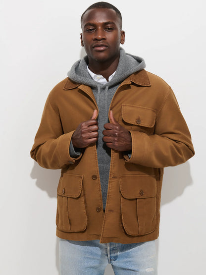 Clifton Jacket in Moleskin - Latigo.