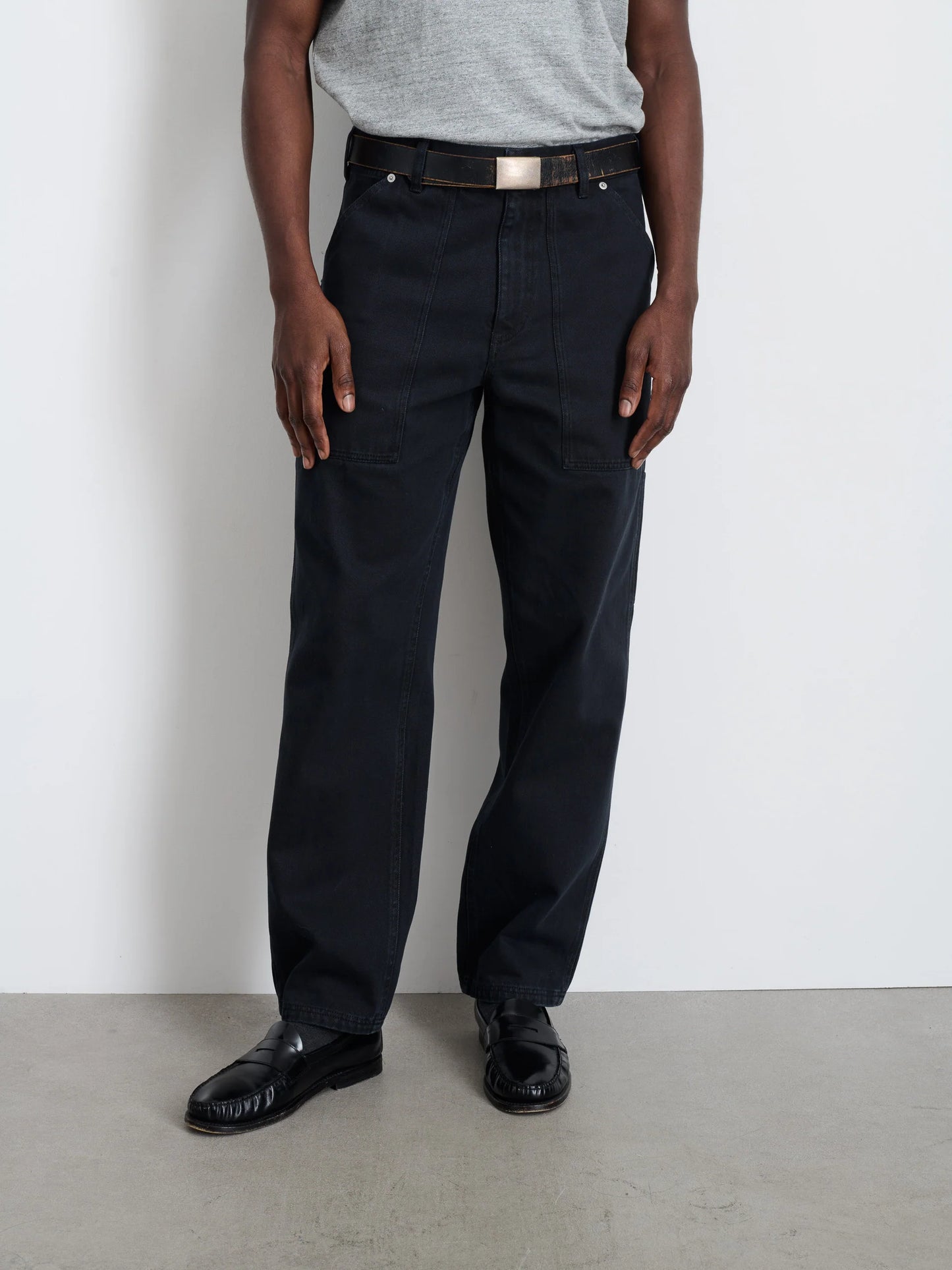 The Painter Pant in Recycled Denim - Washed Black