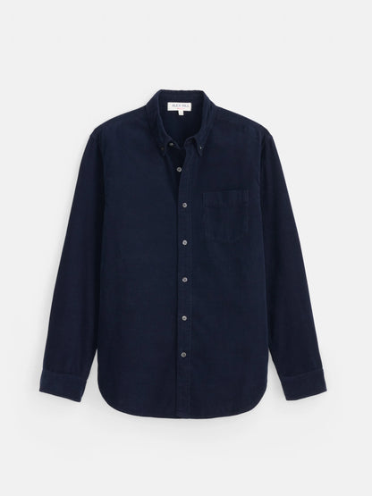 Mill Shirt in Fine Wale Corduroy - Navy