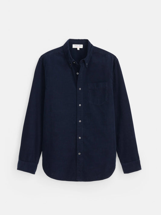Mill Shirt in Fine Wale Corduroy - Navy