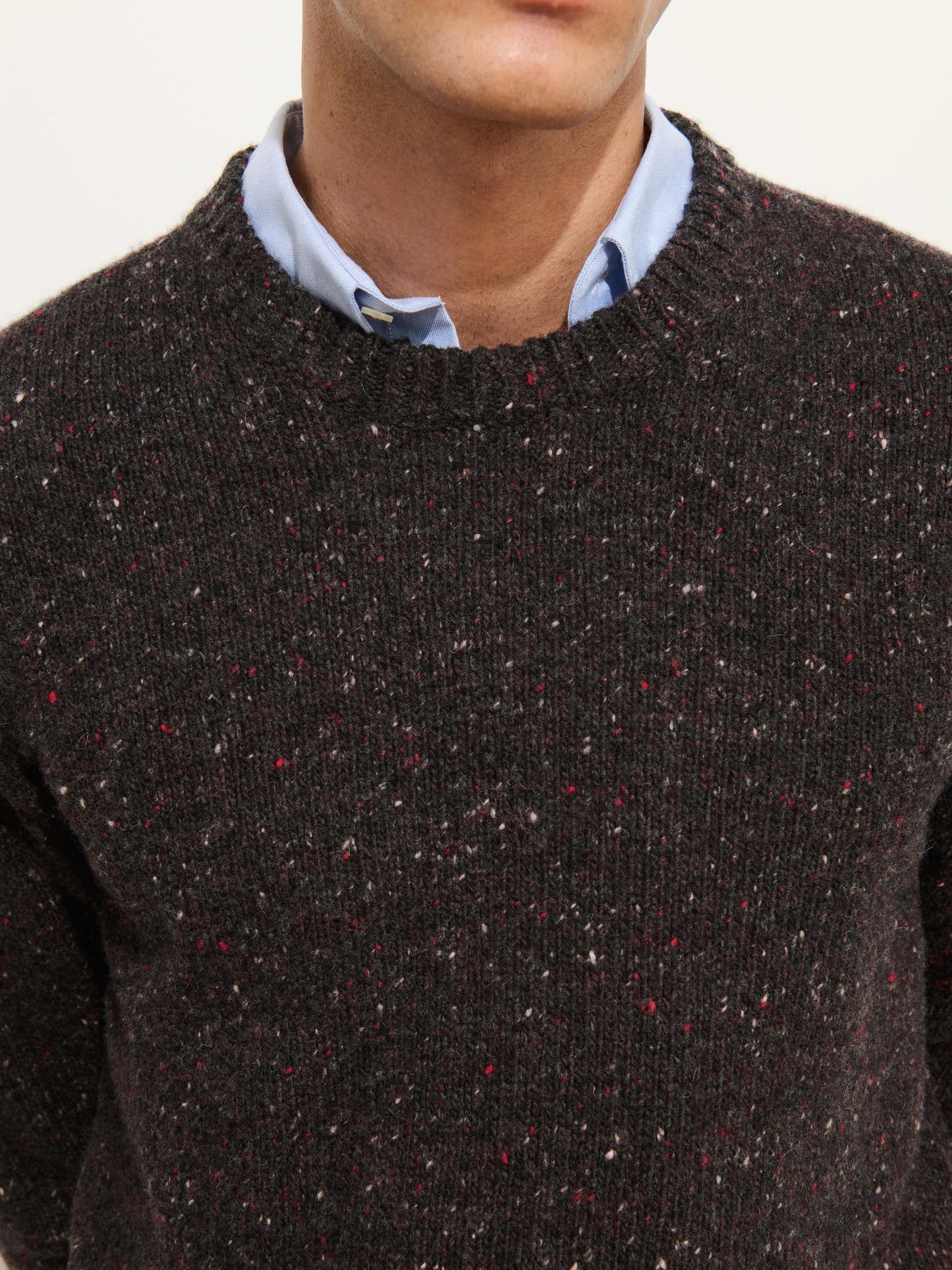 Donegal Crewneck Sweater - Pinot Noir
