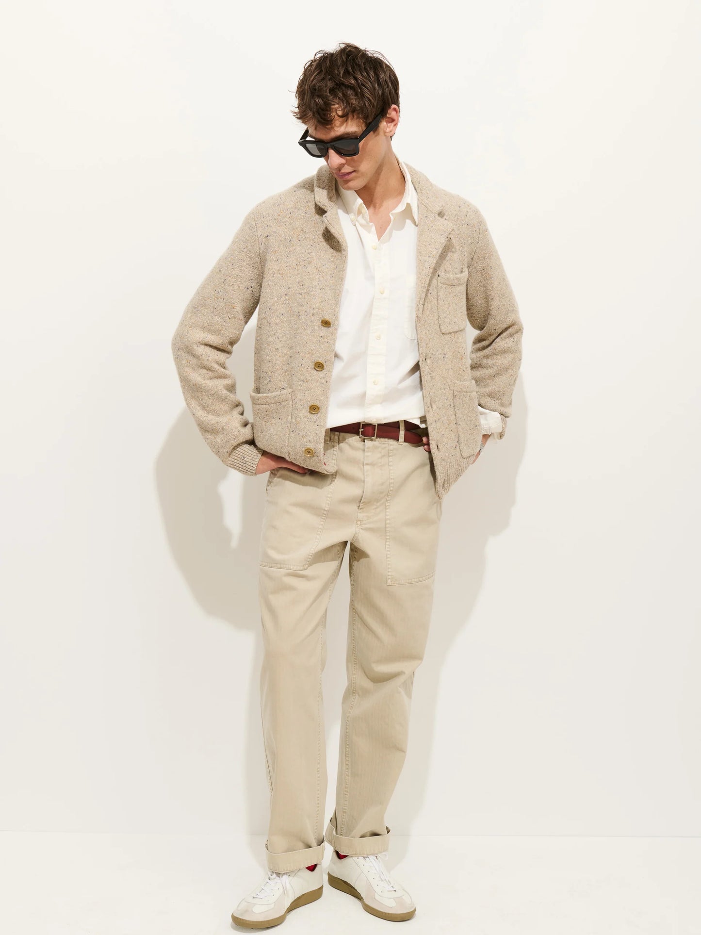 Donegal Mitchell Cardigan - Oatmeal