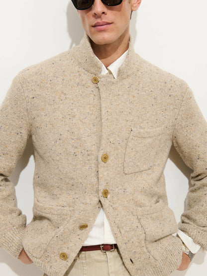Donegal Mitchell Cardigan - Oatmeal