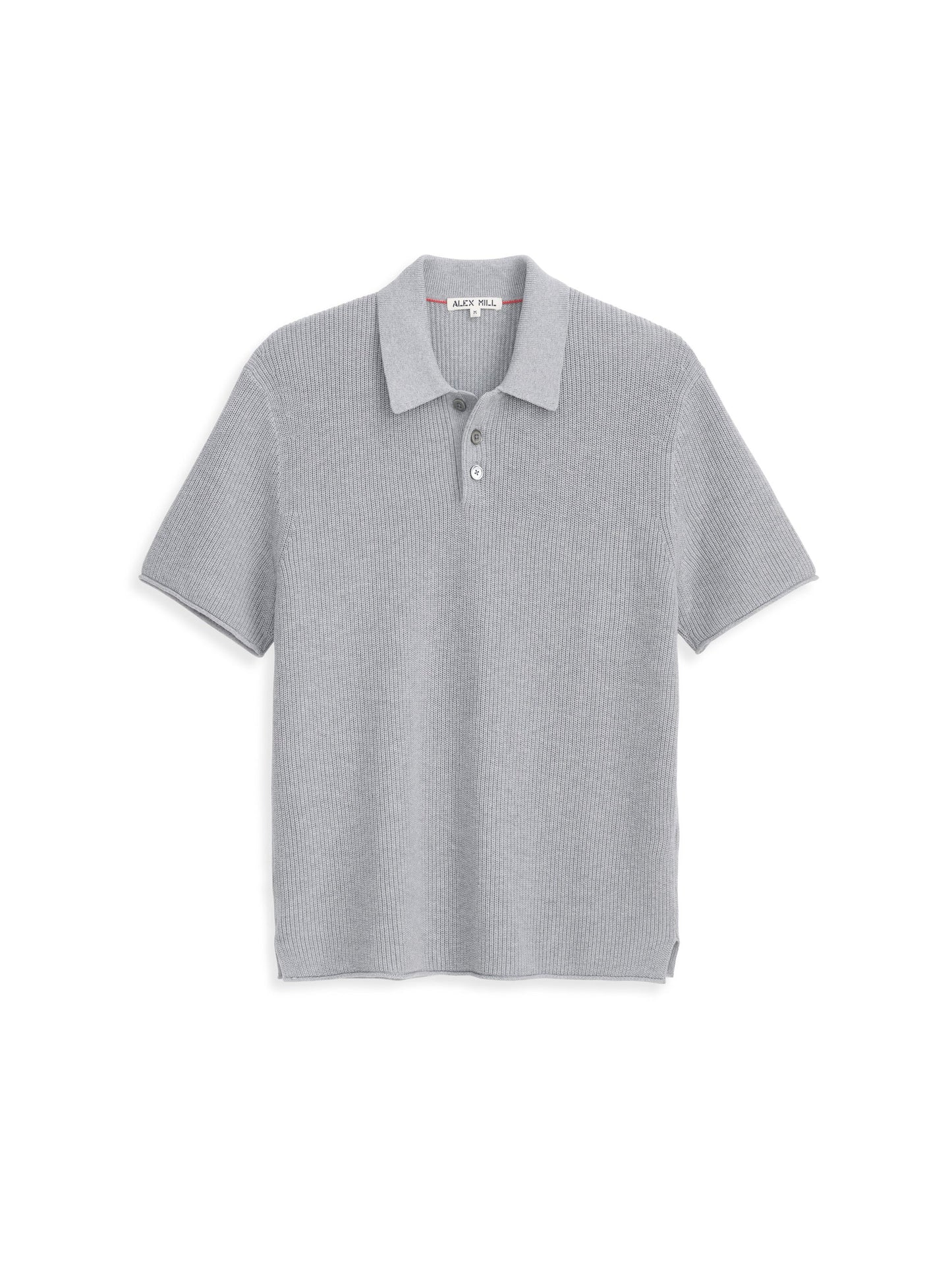 Eastwood Polo In Cotton Linen - Heather Grey