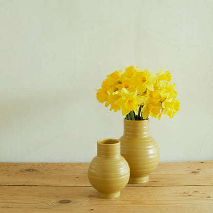Essential Ceramic Vase in Mustard - Small