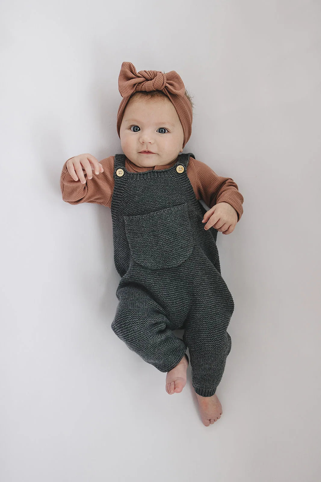 Long Sleeve Ribbed Bodysuit - Dusty Rose