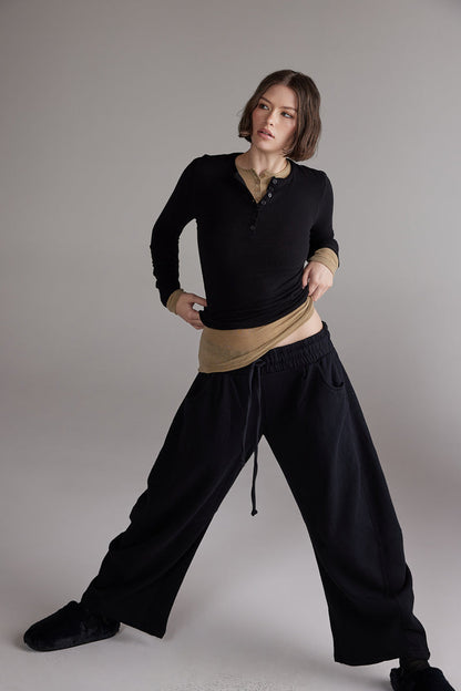 Barrel Sweat Pants - Black