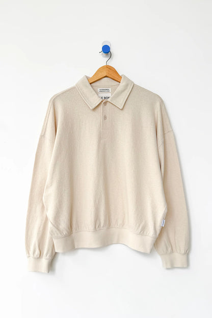 Polo Sweatshirt - Naturel
