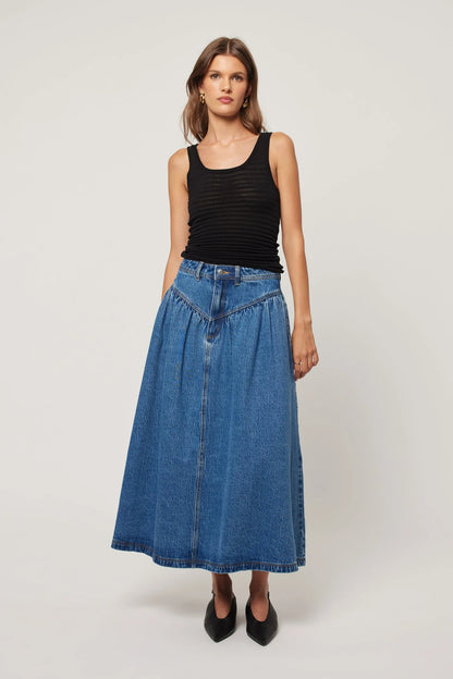 Leonie Skirt - River Blue