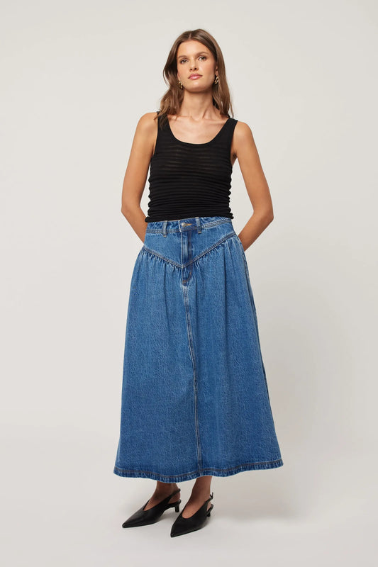 Leonie Skirt - River Blue