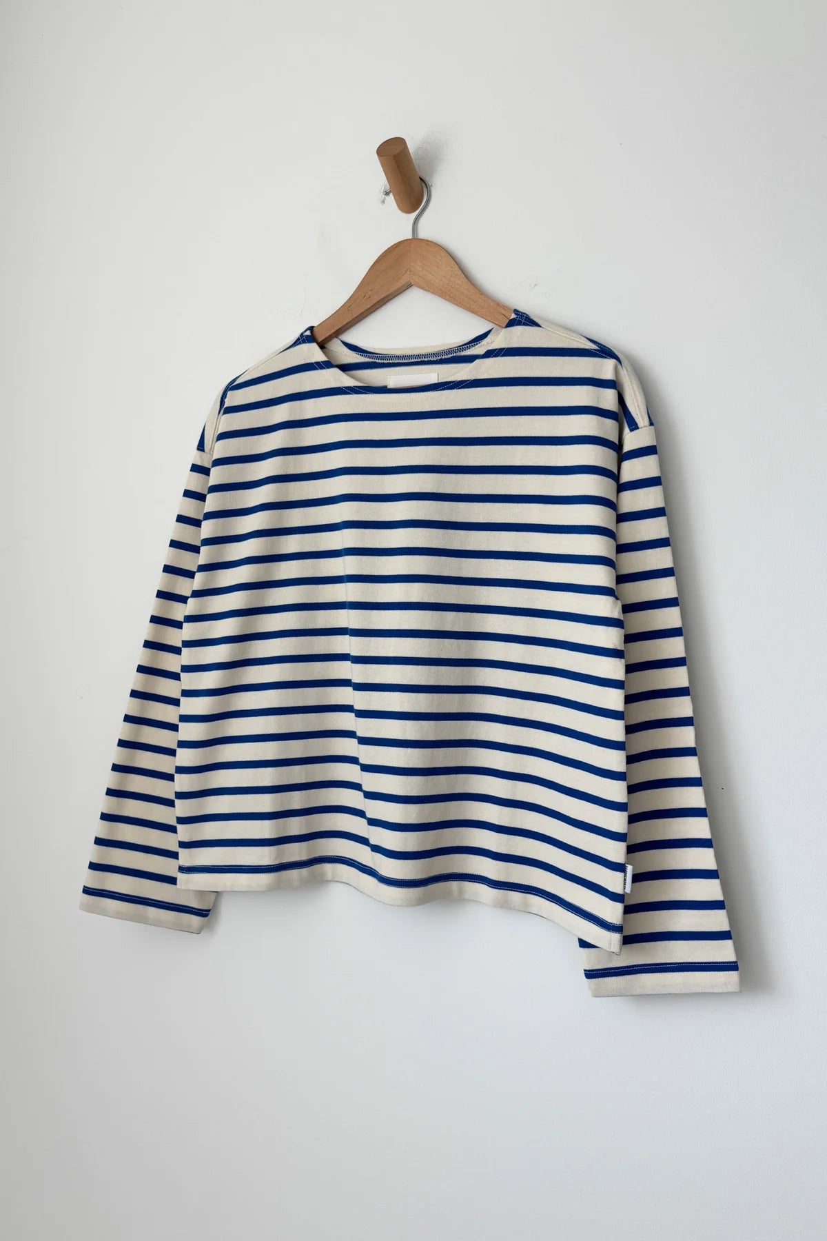 Sailor Top - Blue Stripe on Cream