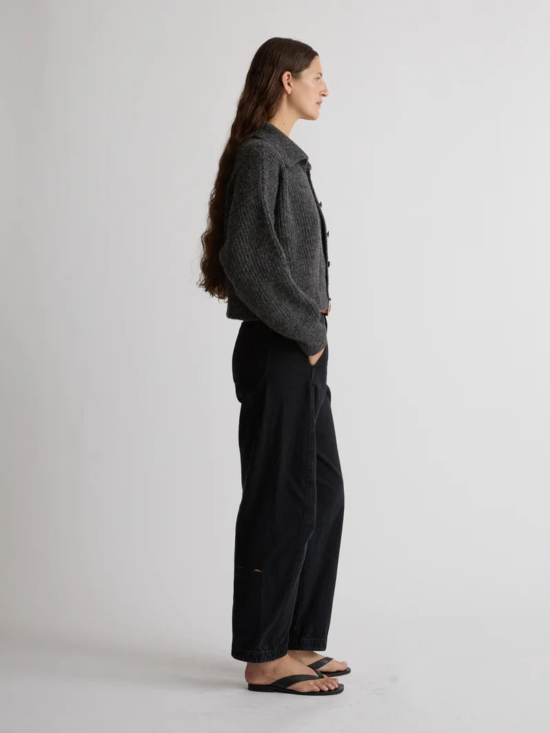 Saatchi Cardigan Alpaca- Charcoal