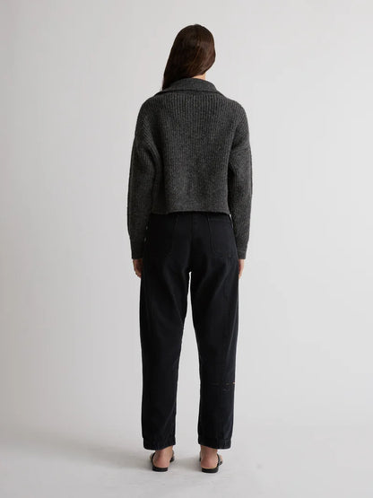 Saatchi Cardigan Alpaca- Charcoal