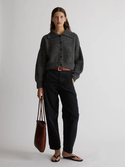 Saatchi Cardigan Alpaca- Charcoal