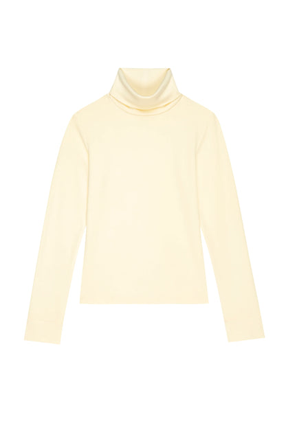 The Baby Rib Turtleneck - Cream