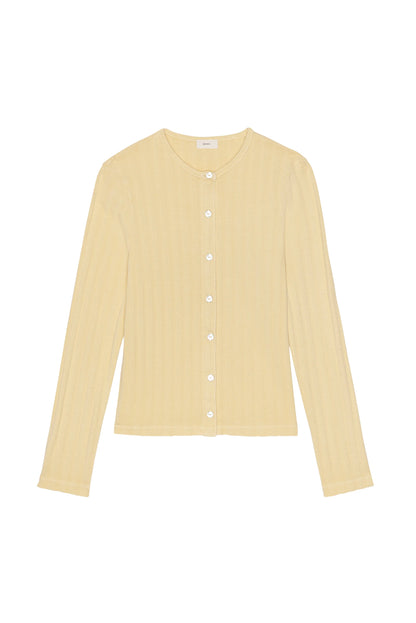 The Varied Rib Cardigan - Butter