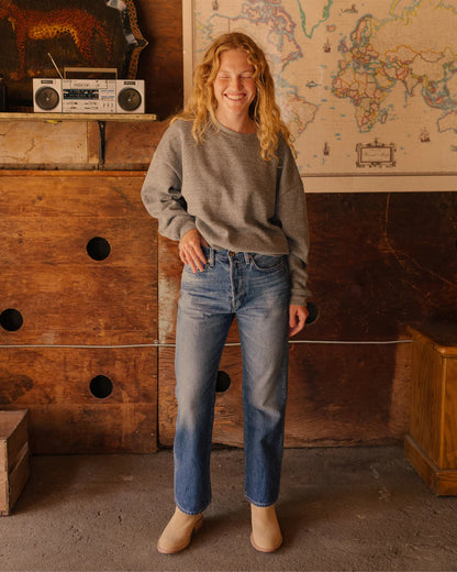 The Boxy Sweatshirt - P.E. Grey