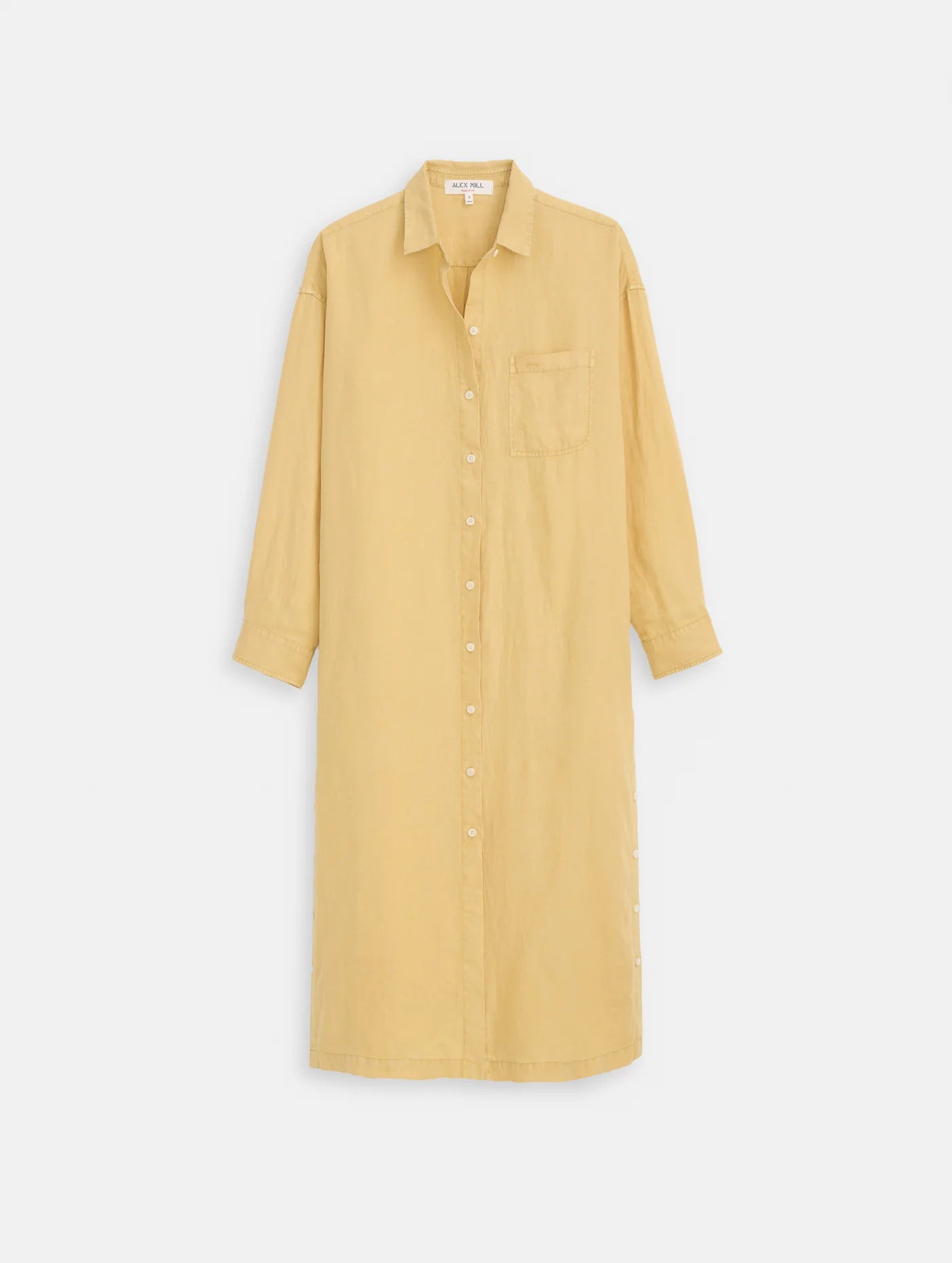 Kerry Dress In Linen -  Light Sienna