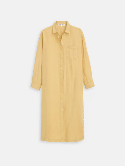 Kerry Dress In Linen -  Light Sienna