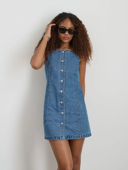 Alexis Dress in Denim