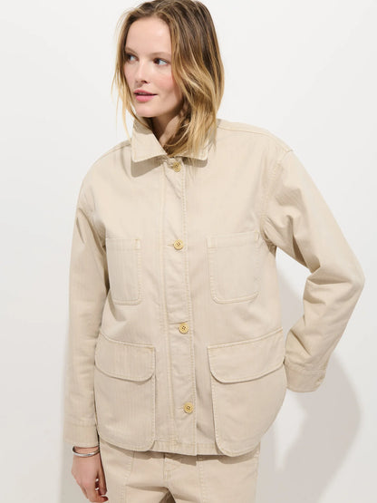 Painter Jacket in Herringbone - Sand.
