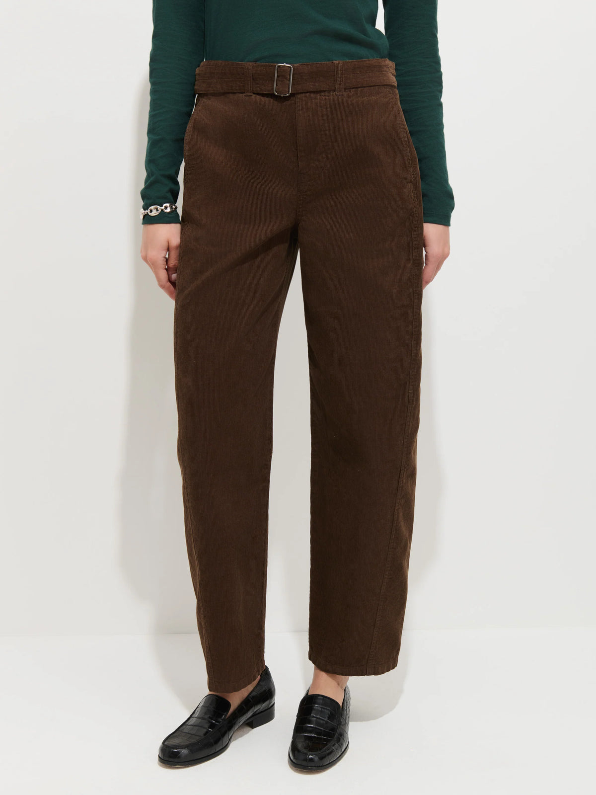 9th Street Pant in Fine Wale Cord - Espresso