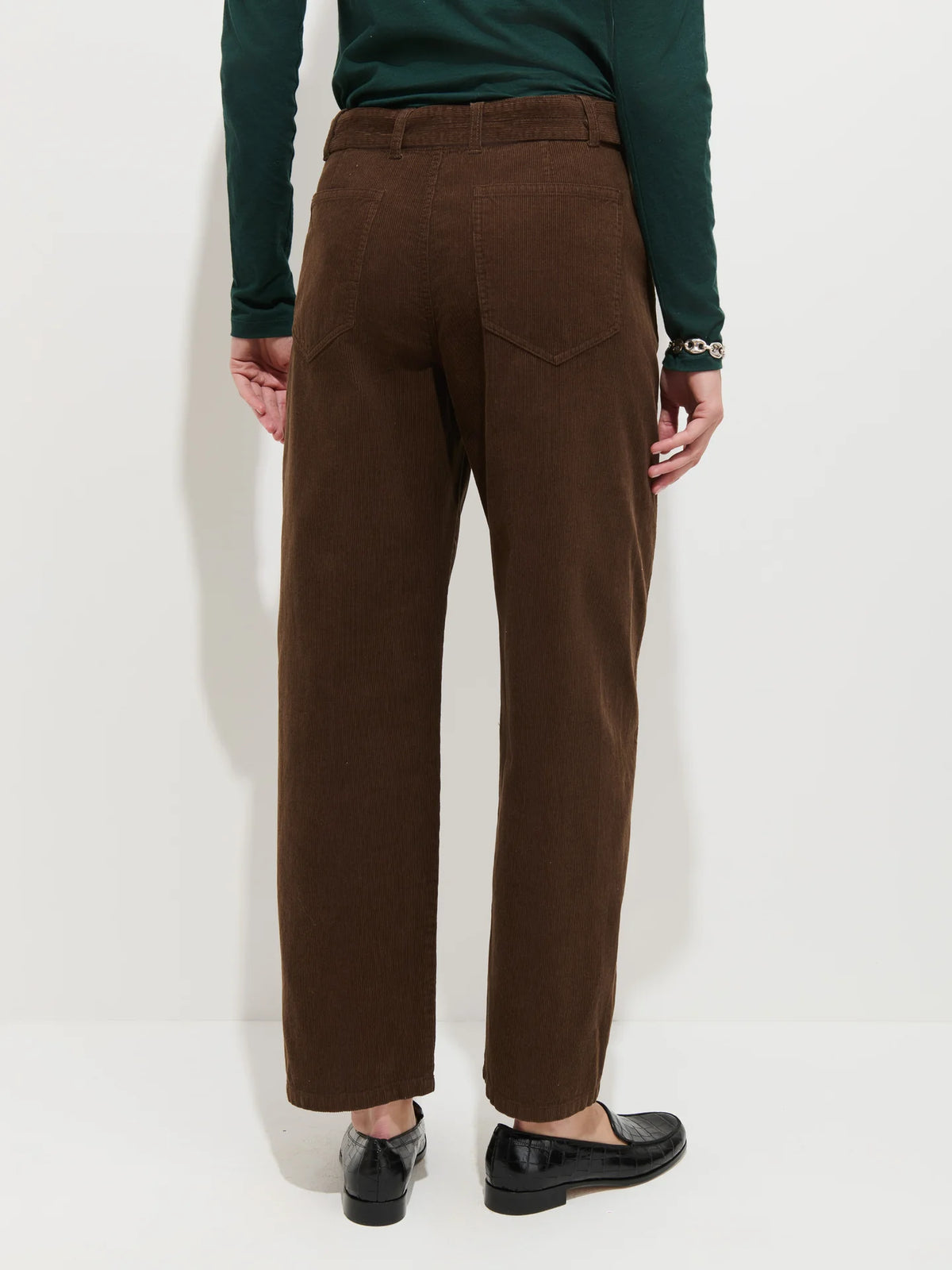 9th Street Pant in Fine Wale Cord - Espresso