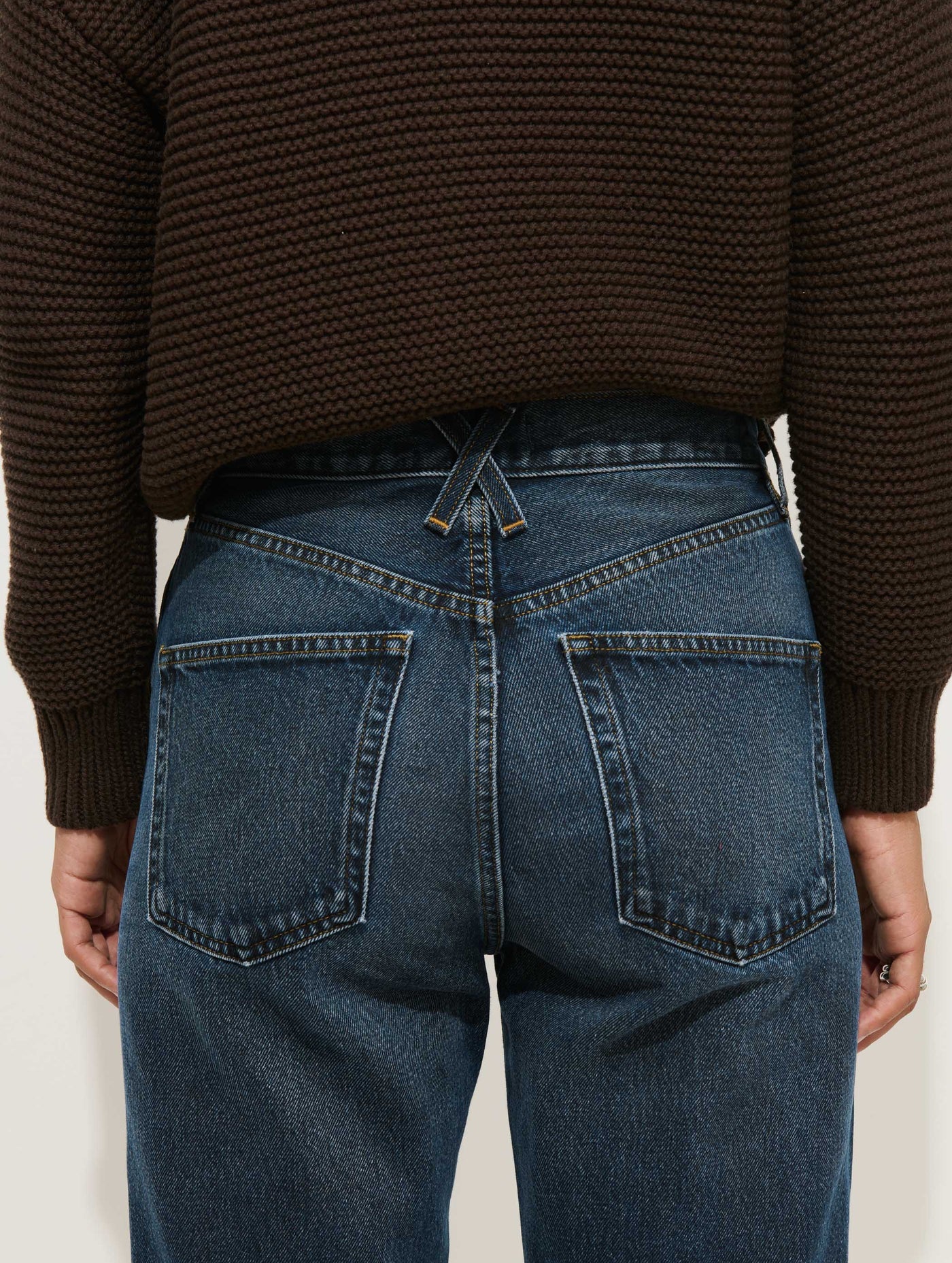 Nico Cardigan in Cotton - Dark Chocolate.