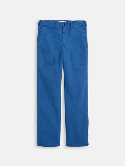Neil Pant in Herringbone - Washed Cobalt