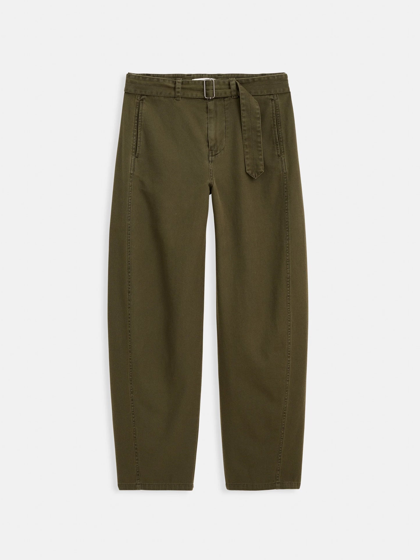 9th Street Pant in Cotton Twill - Military Olive.