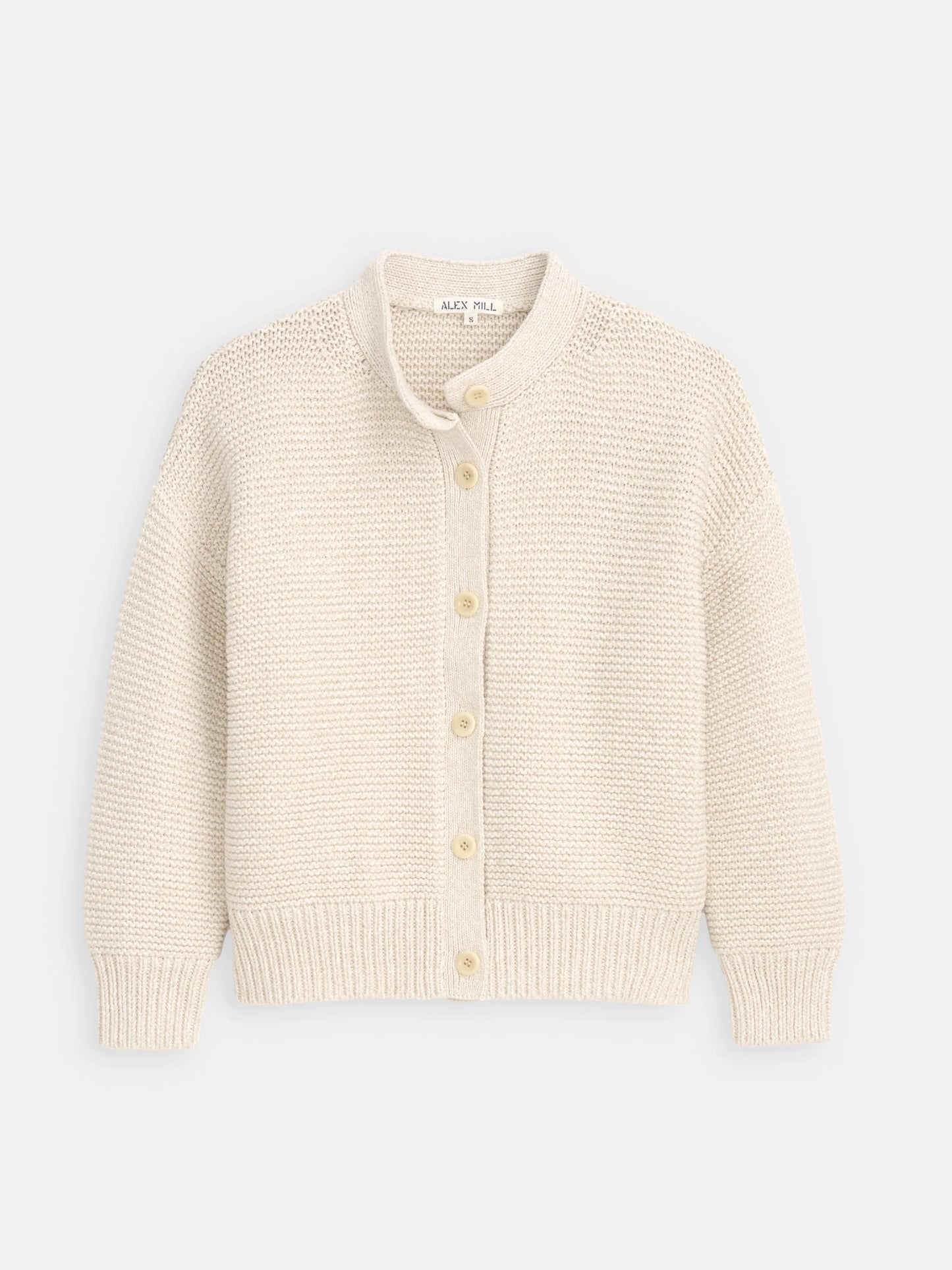 Nico Cardigan in Cotton - Marled Ivory