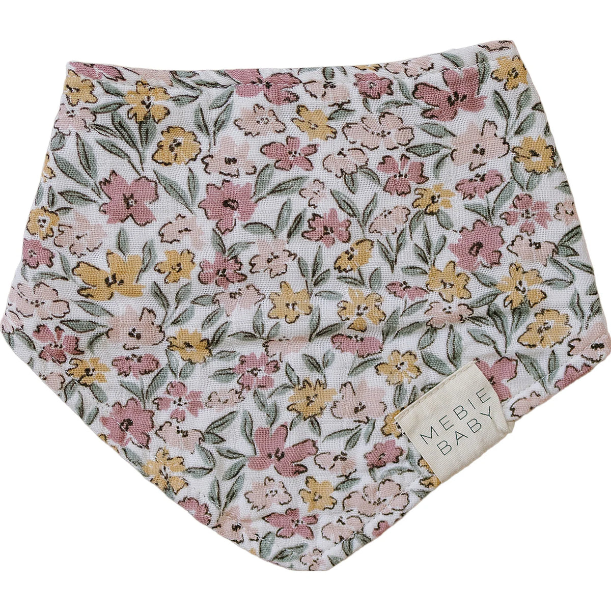 Cotton Muslin Bib - Sunny Petals