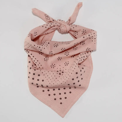 Natural Dye Silk Bandana in Ash Pink