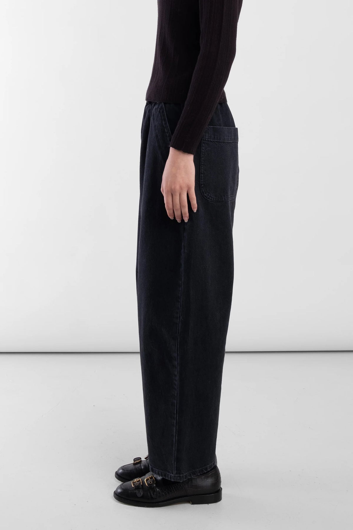 Faded Black Barrel Pant (Copy)
