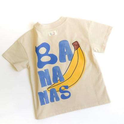 Organic Cotton Tee - Blue Bananas