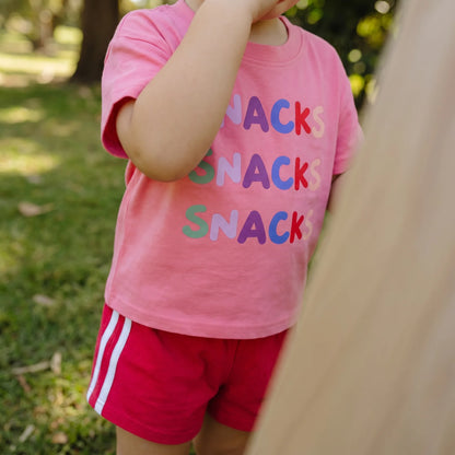 Organic Cotton Tee - Snacks Snacks Snacks