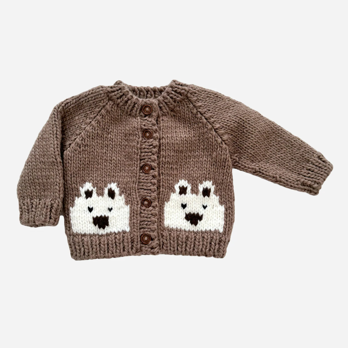 Bear Cardigan - Tan