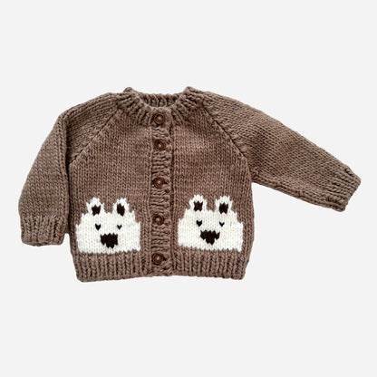 Bear Cardigan - Tan